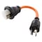 Ac Works Adapter Cord, STW, SS2-50R, L14-30P, 1.5 ft., Orange L1430M50-018 - alternate 1